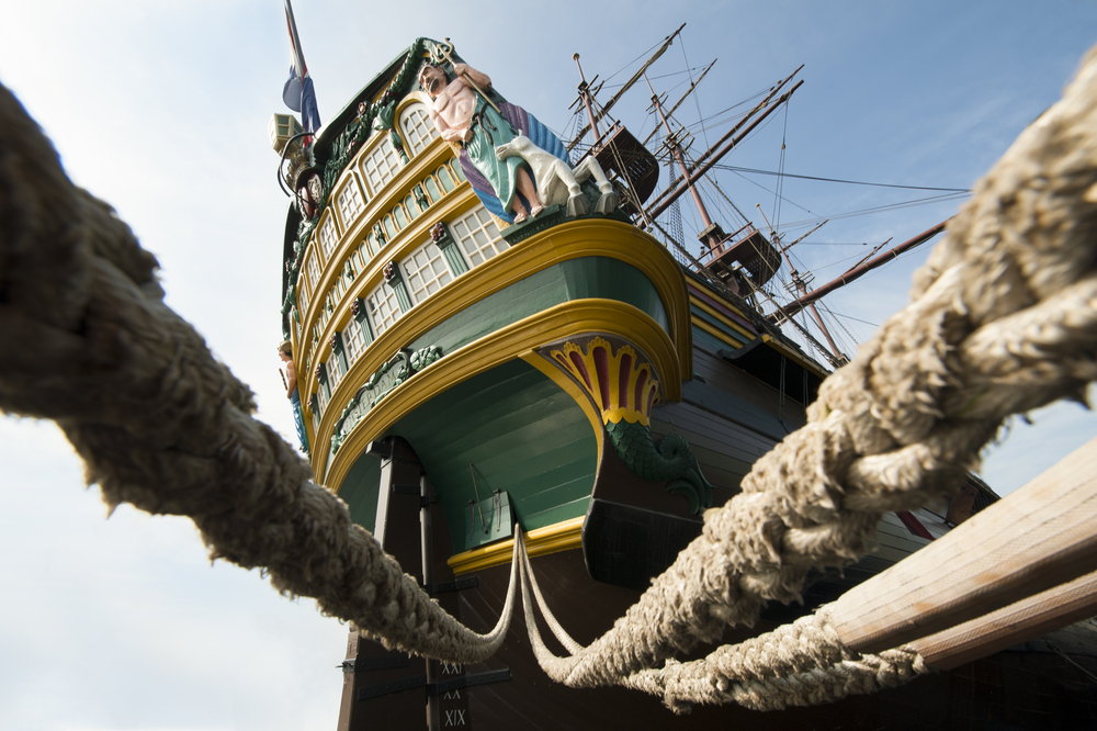 Display-of-an-old-dutch-east-indies-company-boat