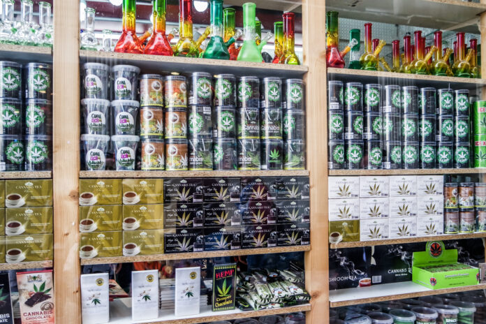 photo-of-tourist-shop-window-in-amsterdam-with-weed-and-cbd-products-on-display