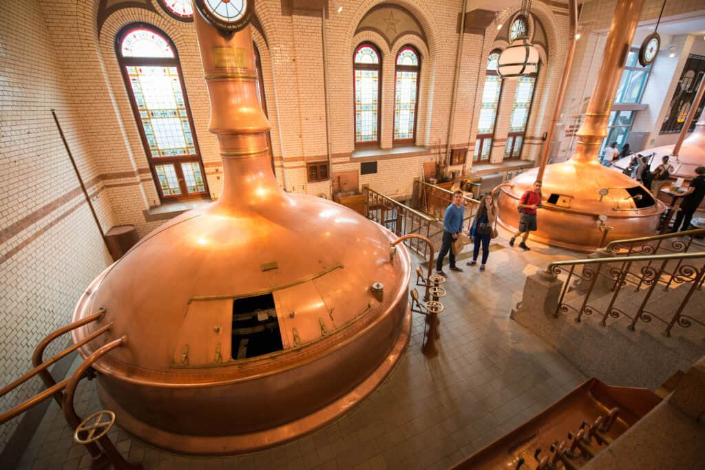 tourists-roaming-around-heineken-brewery-in-a-tour-group-things-to-do-in-amsterdam