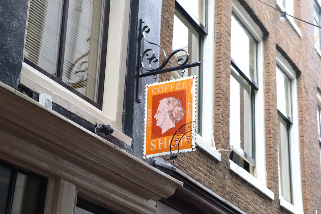 Aimant décoratif I love Amsterdam Coffeeshop