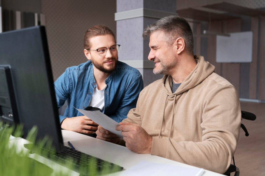 Two-people-meeting-at-the-chamber-of-commerce-to-register-freelancing-in-the-netherlands