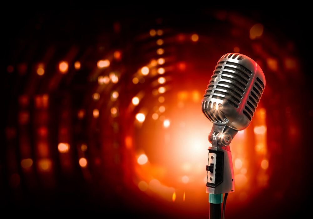 Photo-of-microphone-on-stand