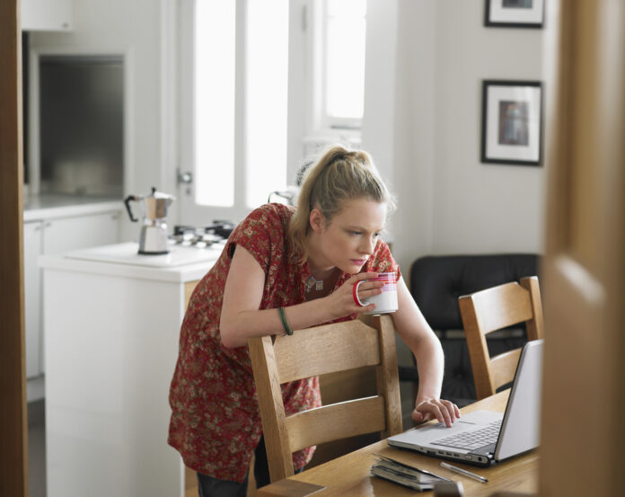 picture-of-a-woman-checking-email-on-laptop