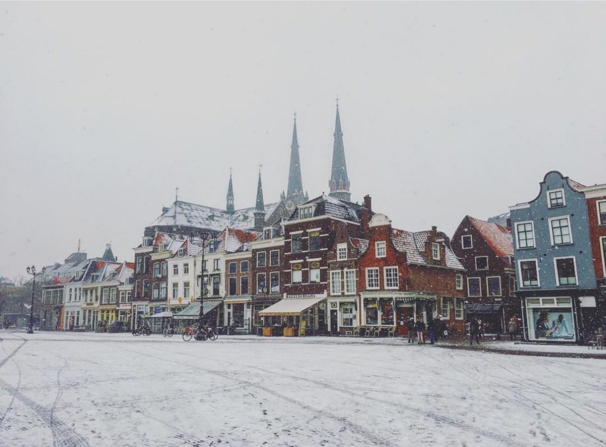 Snow in the Netherlands